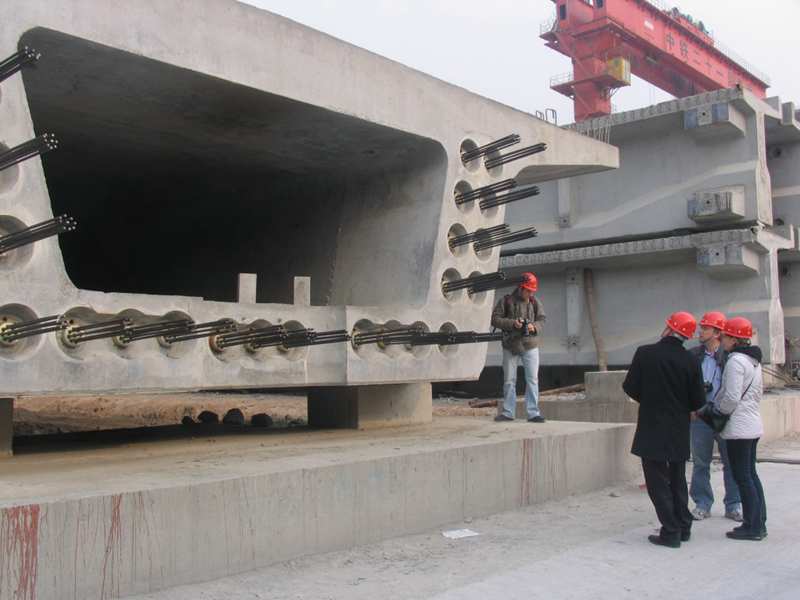 steel strands tension for precast girder