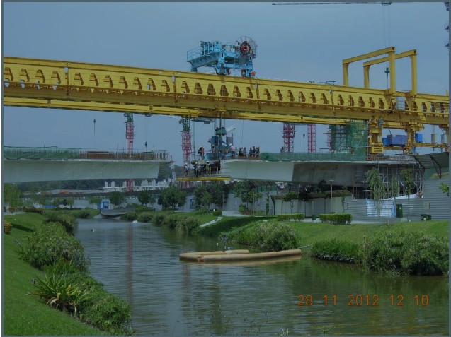 bridge building cranes