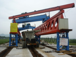 honeycomb girder launching gantry